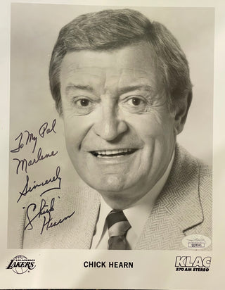 Chick Hearn Autographed 8x10 Photo (JSA)