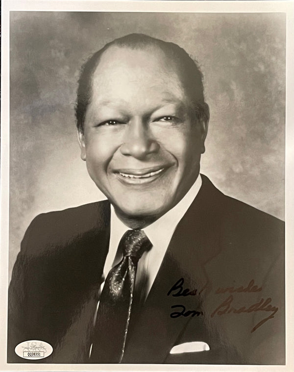 Tom Bradley Autographed 8x10 Photo (JSA)