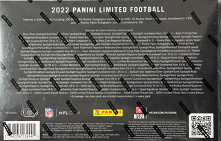 2022 Panini Limited Football Hobby Box