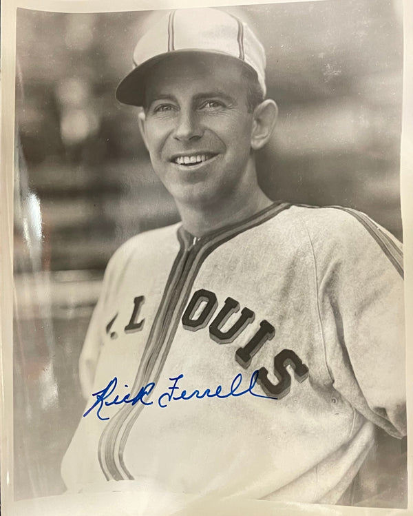 Rick Ferrell Autographed 8x10 Baseball Photo (JSA)