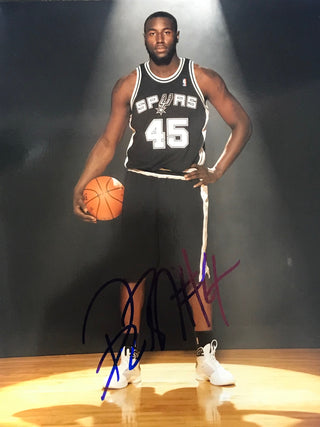 DeJuan Blair Autographed 8x10 San Antonio Spurs Photo