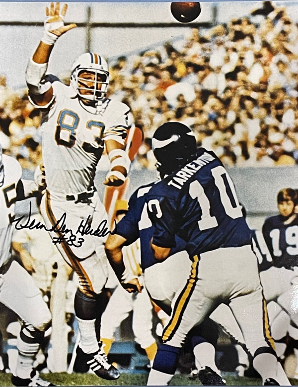 Vern Den Herder Autographed 8x10 Football Photo