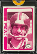 1978 Topps Football Proof Card Joe Danelo New York Giants