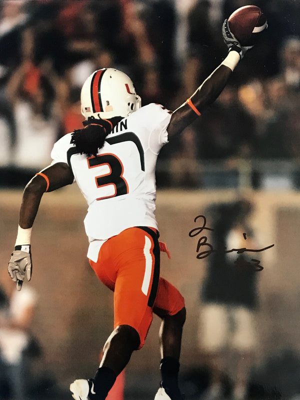 Travis Benjamin Autographed 8x10 Photo University of Miami