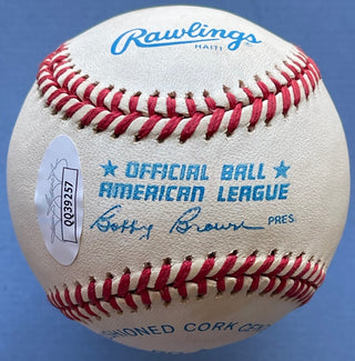 Bob Feller Autographed Official Baseball (JSA)