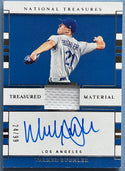 Walker Buehler Autographed 2020 National Treasures Card #24/99