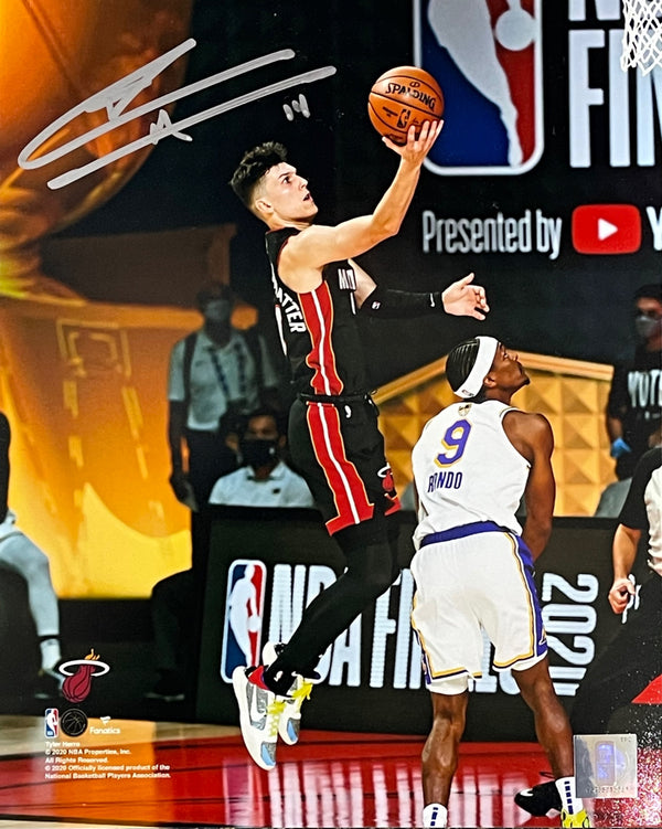 Tyler Herro Autographed Shooting a Layup 8x10 Basketball Photo (JSA)