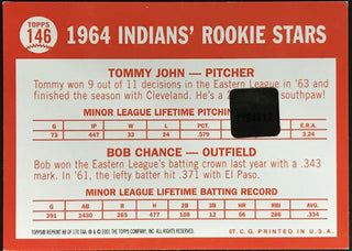 Tommy John 2001 Autographed (1964) Topps Archives Card