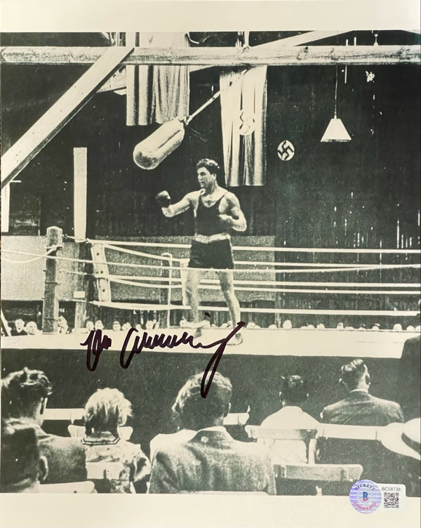 Max Schmelling Autographed 8x10 Boxing Photo (Beckett)