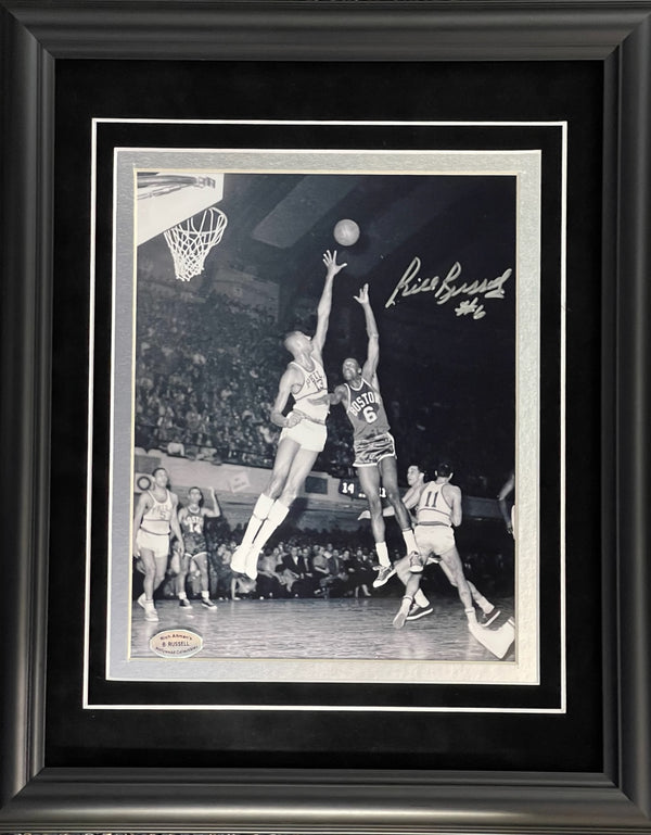 Bill Russell Autographed 8x10 Framed Basketball Photo