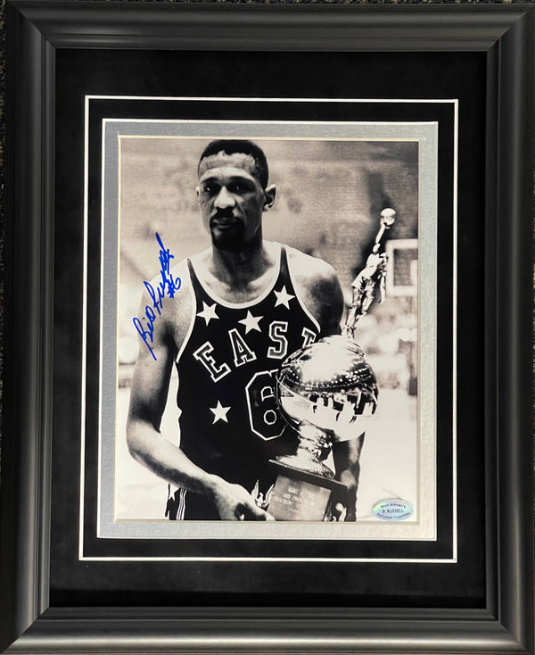 Bill Russell Autographed 8x10 Framed Basketball Photo