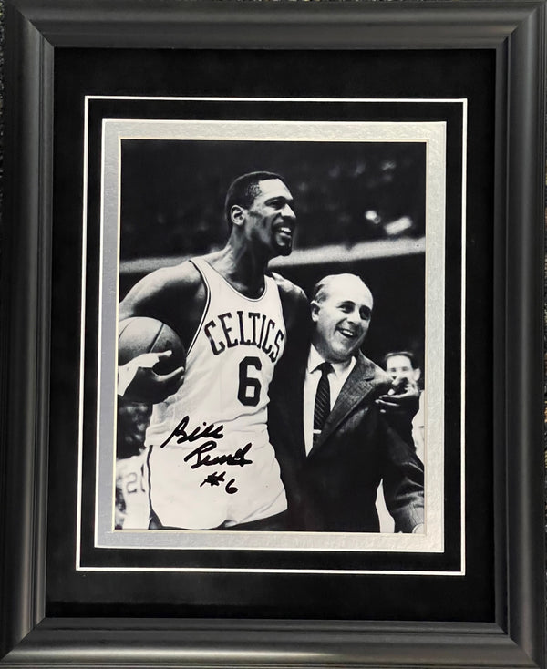 Bill Russell Autographed 8x10 Framed Basketball Photo