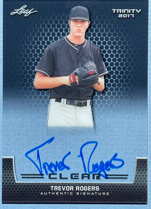 Trevor Rogers Autographed 2017 Leaf Trinity Baseball Card