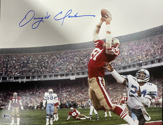 Dwight Clark Autographed The Catch 16x20 Photo (Beckett)