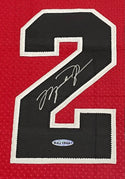 Michael Jordan Autographed Framed Chicago Bulls Jersey (UDA)