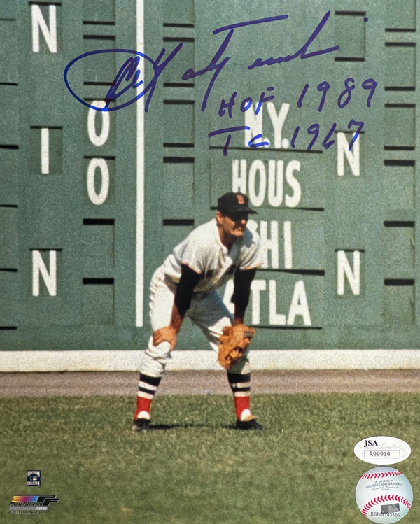 Carl Yastrzemski Autographed 8x10 Baseball Photo (JSA)