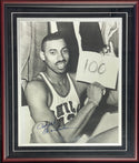 Wilt Chamberlain Autographed Framed 16x20 Photo (JSA)