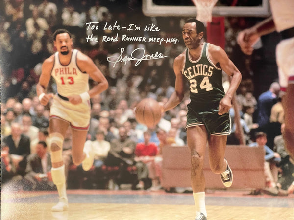 Sam Jones Autographed 16x20 Basketball Photo