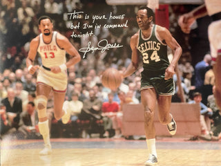 Sam Jones Autographed 16x20 Basketball Photo