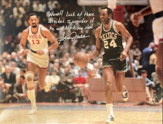 Sam Jones Autographed 16x20 Basketball Photo