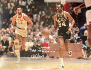 Sam Jones Autographed 16x20 Basketball Photo