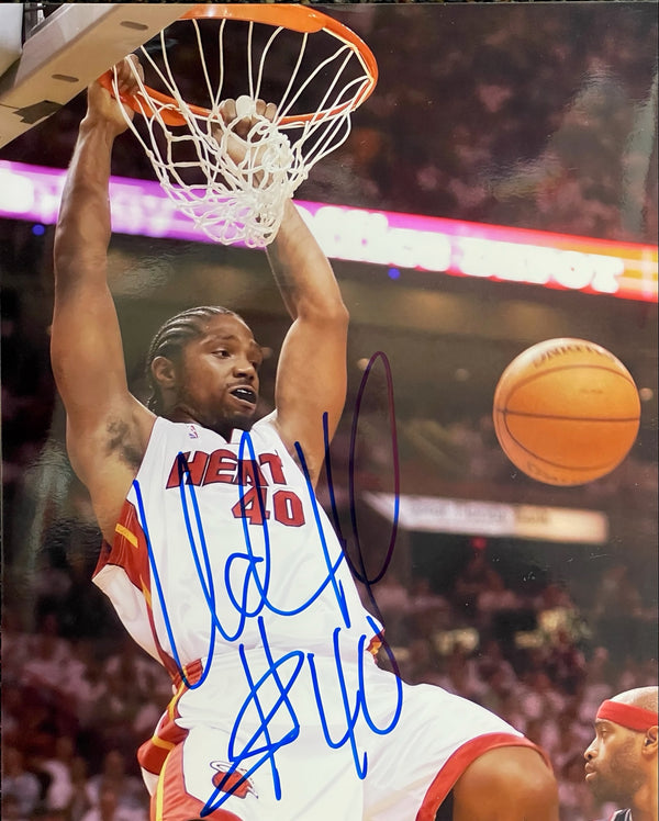 Udonis Haslem Autographed 8x10 Basketball Photo