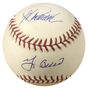 Jorge Posada & Yogi Berra Autographed Official Major League Baseball (Steiner)