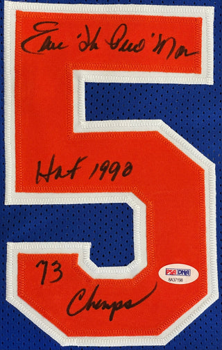 Earl 'The Pearl' Monroe Autographed New York Knicks Blue Jersey (PSA)