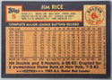 Jim Rice Autographed 1984 Topps 5x7 Baseball Card