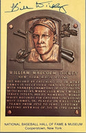 Bill Dickey Autographed Baseball Hall of Fame Plaque Postcard (JSA)