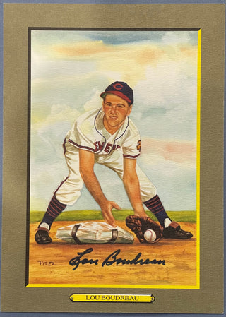 Lou Boudreau Autographed Greatest Moments Postcard