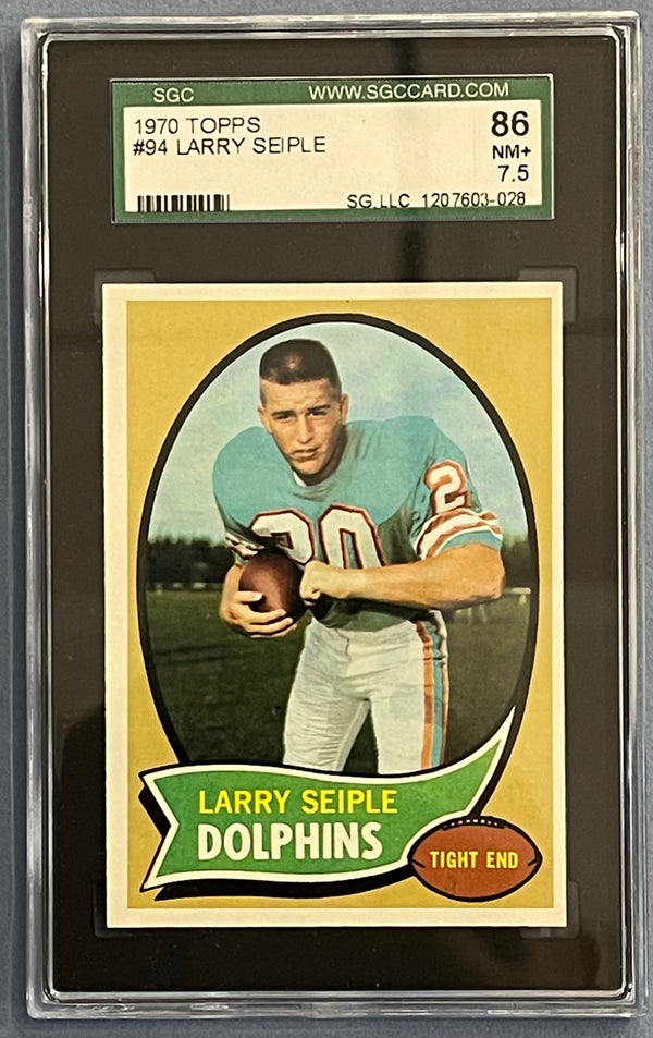 Larry Seiple 1970 Topps Card (SGC)