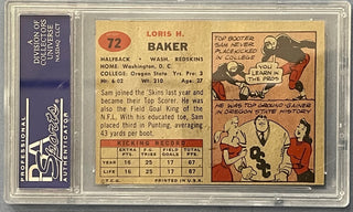 Sam Baker 1957 Topps Card (PSA)