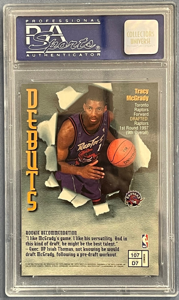 Tracy McGrady 1997 Finest Rookie Card #107 (PSA)