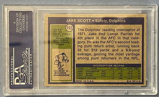 Jake Scott 1972 Topps Card (PSA)