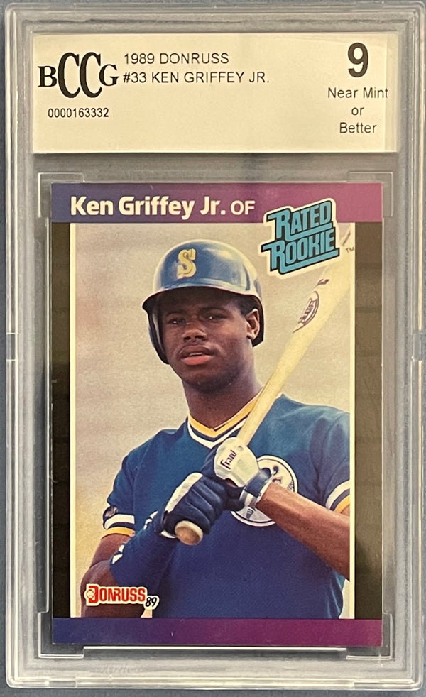 Ken Griffey Jr. 1989 Donruss Rookie Card #33 (BCCG)