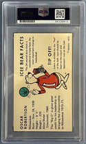 Oscar Robertson 1972 Icee Bear Autographed Card (PSA)