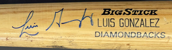 Luis Gonzalez Autographed Game Used Rawlings Big Stick Bat