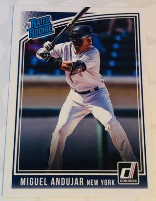 Miguel Andujar 2018 Panini Donruss Rated Rookie Card