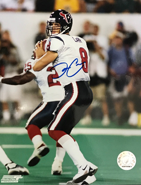 David Carr Autographed 8x10 Football Photo