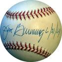 Jim Bunning "6/21/64" Autographed Baseball