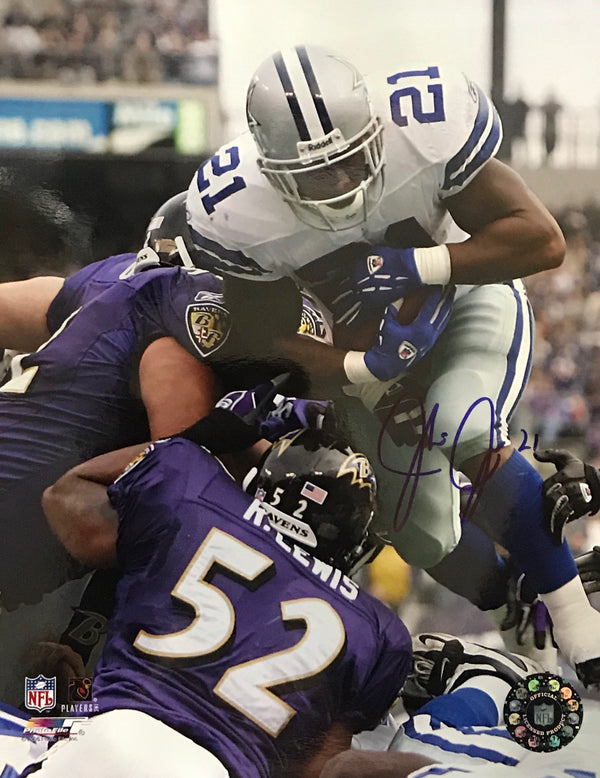 Julius Jones Autographed 8x10 Football Photo