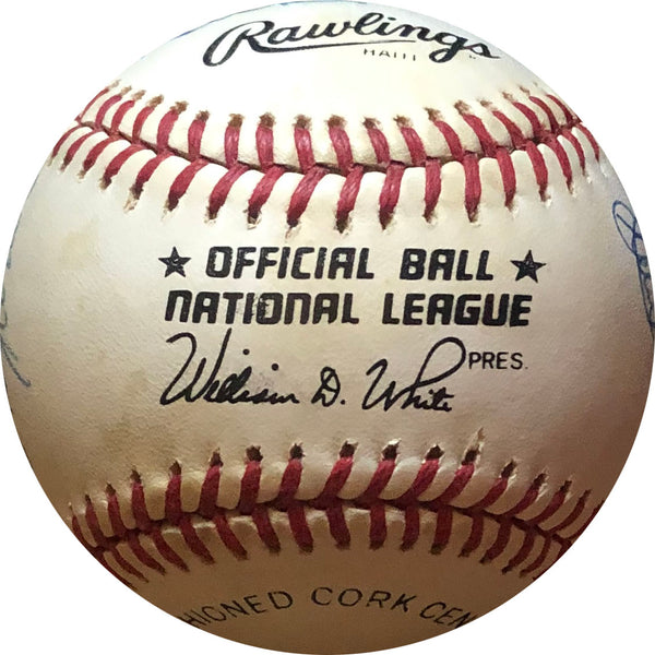 Brooklyn/Los Angeles Dodgers Hofers & Stars Autographed Baseball (JSA)