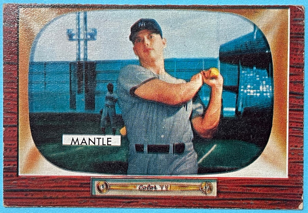 Mickey Mantle 1955 Bowman Baseball Card #202