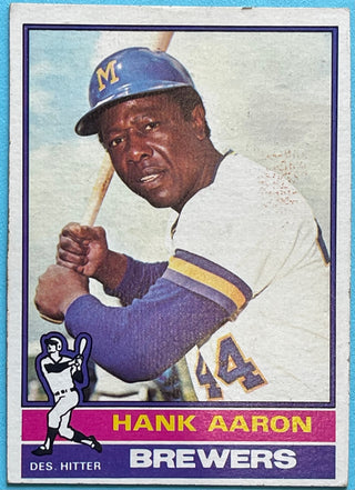 Hank Aaron 1976 Topps Card #550