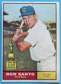 Ron Santo 1961 Topps Baseball Card #35