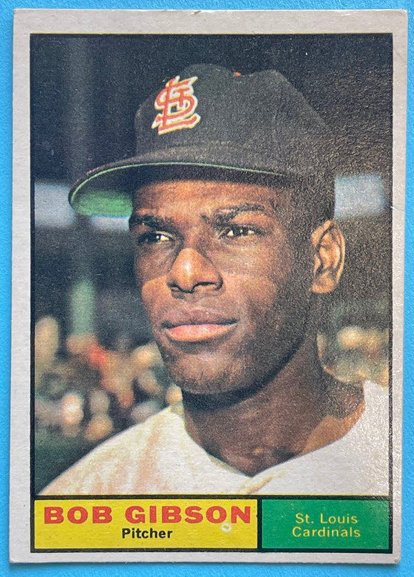 Bob Gibson 1961 Topps Baseball Card #211