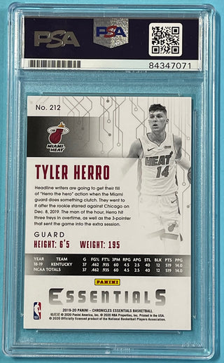 Tyler Herro Autographed 2019-20 Panini Chronicles Rookie Card (PSA Auto 10)