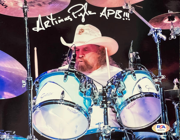 Artimus Pyle Autographed 8x10 Photo (PSA)