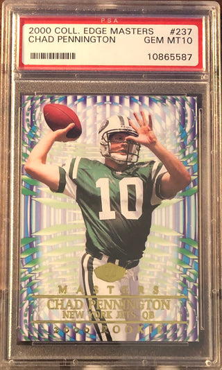 Chad Pennington 2000 Collectors Edge Masters Rookie Card (PSA)